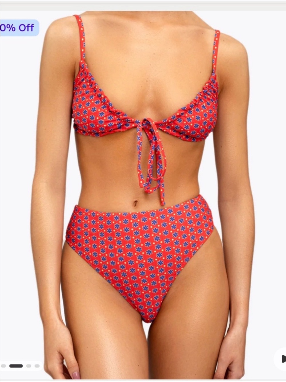 Hey Harper Red Print ‘Mauritius’ Bikini Set